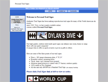 Tablet Screenshot of personaltrailsigns.com